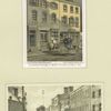 Old house in William St. betw. Fulton & John St. 1861; View of William Street loking up from Frankfort St. 1859