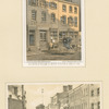 Old house in William St. betw. Fulton & John St. 1861; View of William Street loking up from Frankfort St. 1859