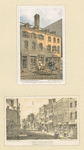 Old house in William St. betw. Fulton & John St. 1861; View of William Street loking up from Frankfort St. 1859