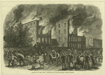 The riots in New York: destruction of the Coloured Orphan Asylum.