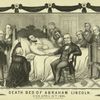 Death bed of Abraham Lincoln died April 15th 1865