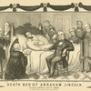 Death bed of Abraham Lincoln died April 15th 1865