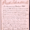 Note of content in modern hand