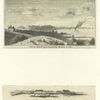 View of Boston from Dorchester Heights in 1774 - View of the lines on Boston Neck, from an English print published in 1777