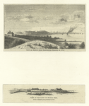 View of Boston from Dorchester Heights in 1774 - View of the lines on Boston Neck, from an English print published in 1777