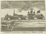 A perspective view of the town & fortifications of Montreal in Canada