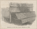 Section of the city wall erected in 1653