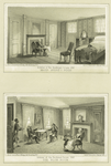 Interior of the Beekman house 1860 - Major Andre's room; Interior of the Beekman house, 1860 - The blue room