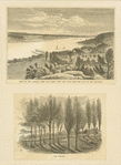 View of the Hudson, from Flat Rock, Fort Lee, with New York City in the distance; The bastion