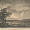 A view in Hudson's river of Pakepsey of the Catts-Kille mountains from Sopos Island in Hudson's river
