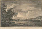 A view in Hudson's river of Pakepsey of the Catts-Kille mountains from Sopos Island in Hudson's river