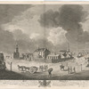 Governor's House and St. Mather's Meeting House in Holles Street, also looking up George Street, shews part of the Parade and Citadel-Hill at Halifax in Nova Scotia...
