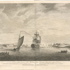 A view of the entrance of the harbour of the Havana, taken from within the wrecks