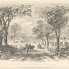 Bedford Corners, in 1776 (looking east, along the road to Jamaica)