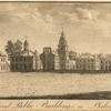 View of several public buildings in Philadelphia.