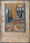 Full-page miniature, notes.