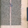 Page of text with possible trace of quire signature at bottom?