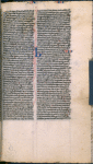 Page of text with possible trace of quire signature at bottom?