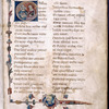 Historiated initial of Boethius and Lady Philosophy (?)