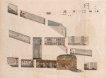 Section of the tomb of Samethis [Seti I] in Thebes. Discovered and opened by G. Belzoni, 1818. [Plan and colored section of the tomb].