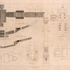 No.1,2,3. Plan and section of the tombs of the kings of Thebes; [4] Plan of a Greek church in the Island of Gulloe, S.C. Nubia; [5]Cassar el Haron; [6] Column from the ruins of Antinoe; [7] Temple of Ibsambul [Abu Sunbul]; [8] Temple of Berenice [Baranis]