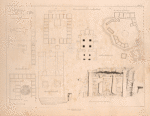 1. From the temple in Berenice [Baranis]; 2. Stations for the caravans? ; 3. Plan of the temple on the road to Berenice; 4. Greek fort... ; 5. Samaut; 6. Plan of the temple of Sakiet Minor; 7. Temple excavated in the rock in Sakiet Minor.