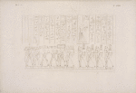 Gran frammento della Processione di Sesostri: quadri tre consecutivi esistenti nel Ramsesseion a Tebe [Thebes].