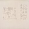 Quadro esistente a Denderah nel gran Tempio.-- Varie forme di Pschent copiate a Denderah.