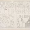 Rappresentanze relative all'imbalsamatura e risorgimento d'Osiride [Osiris], nel suo appartamento funerale a Phile [Philae].