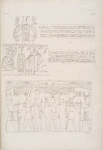 1, 2, 3. Cartelli e iscrizioni tolemaiche del tempio di Ombos. 4. (Da una cappella di Silsilis): offerte di Ramses II alle deita del luogo.