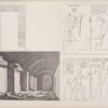 Veduta dello Speco di Silsilis. - Iscrizione della porta principale. - Offerte di Ramses III e di Ramses IV alle deità del luogo.