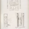 Ibsambul: 1. Adorazione di Ramses III a varie deita? 2.Immagine di Phre sopra la porta dello Speco maggiore. 3. La vacca di Athyr di fronte, che tiene tra le zampe una figura umana (fondo del santuario dello Speco minore).