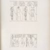 1. Osiride [Osiris], Iside [Isis], Thoth e Tafne [Tefnut] . 2. Il medesimo Erkamon [Arqamani] offre alle suddette quattro deità.