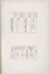 1. Osiride [Osiris], Iside [Isis], Thoth e Tafne [Tefnut] . 2. Il medesimo Erkamon [Arqamani] offre alle suddette quattro deità.