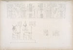 1, 2. Tolomeo-Evergete II e Cleopatra vanno a fare offerte, e li seguono il Nilo Superiore e Inferiore con la dea Egitto-frugifero. (Basamento del pronao di Dakke). 3. Thoth e Tafne [Tefnut].