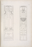 Due pilastri con ornamenti emblematici relativi alle varie forme d'Osiride.