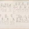 1. Tiberio fa offerta ad Horus e ad Iside. 2. Il medesimo offre a Osiride, Iside e Horus. 3. Gli Dei Irihôsnofre, Meui e Tafne. 4. Tolomeo Evergete II, Cleopatra sorella e Cleopatra moglie offrono ad Iside.