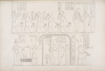 Rappresentanze relative all'imbalsamatura e risorgimento d'Osiride [Osiris], nel suo appartamento funerale a Phile [Philae].