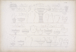 Vasi di materie diverse, disegnati nelle tombe di Tebe [Thebes].