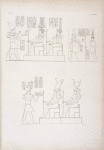 Figg. 1, 2. Augusto fa offerte a varie forme di Horus e di Osiride.  Fig.3. Marco Ottone offre a Neith ed Iside.