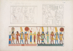 Figg. 1, 3, 4. Titoli faraonici espressi per figure simboliche; Fig. 2. Ramses XV [Ramesses XI] a Tebe [Thebes] fa offerte ad Amon-rê [Amon] e Mut.