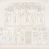 Fig. 1. Offerte di Menphtah II [Merneptah] figlio e successore di Ramses III [II], alle deità di Silsilis. Fig. 2. Offerta del medesimo ad Atmu, Mandu, e Amenôf I, capo della dinastia XVIII. Fig. 3. Due immagini simboliche del Nilo vengono a recar doni