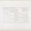 Ramses IV[Ramses III] viene ad offrire i prigioni ad Amon-rê [Amon], Mut e Chons [Khonsu]. (Soggetti rappresentati nel cortile di Medinet-Abu).