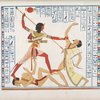 Ramses III [Ramses II] combatte singolarmente e a piedi coi capi dei nemici.