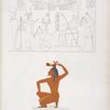 Fig. 63. Gli Dei Mut e Chons [Khonsu] conducono Ramses II ad essere inaugurato re d'Egitto da Amon-rê, in compagnia del quale sta Menphtah I [Seti I]. Fig. 2. Emblema dell'Asia sottomessa da Ramses II.