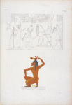 Fig. 63. Gli Dei Mut e Chons [Khonsu] conducono Ramses II ad essere inaugurato re d'Egitto da Amon-rê, in compagnia del quale sta Menphtah I [Seti I]. Fig. 2. Emblema dell'Asia sottomessa da Ramses II.