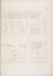 Il fanciullo Amenôf III [Amenhotep III], assomigliato al dio Horus, è presentato ad Amon-rê [Amon] e purificato.