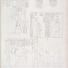 Figg. 1, 2 e 3.  Due grandi scarabei con iscrizione di Amenôf III. Atto di ossequio al suo prenome. - Fig. 4, 5. Il re Horus è allattato da due dee. - Fig. 6. Fa offerta di fiori a Thoth e Athyr [Hathor].