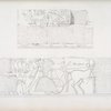 Comincia la serie delle battaglie e conquiste di Menphtah I [Seti I] nell' Asia e nell' Africa, rappresentate in grandi basso-rilievi a Karnac [Karnak]]. Frammento di una battaglia coi carri per assaltare una fortezza.