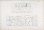 Comincia la serie delle battaglie e conquiste di Menphtah I [Seti I] nell' Asia e nell' Africa, rappresentate in grandi basso-rilievi a Karnac [Karnak]]. Frammento di una battaglia coi carri per assaltare una fortezza.